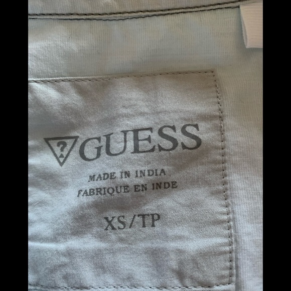 Men’s Guess short sleeve snap button up shirt - Picture 3 of 3